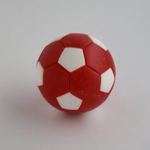 Pallina ricambio Calcio Balilla &Oslash; 36 mm. Bianca e Rossa