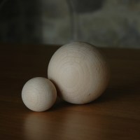 Sfera Ø 60 mm. LEGNO DI FAGGIO