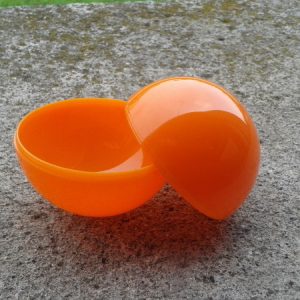 Sfera &Oslash; 50 mm. Polistirene ARANCIONE senza gancio