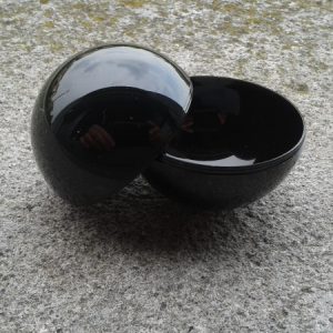 Sfera &Oslash; 50 mm. Polistirene NERA senza gancio