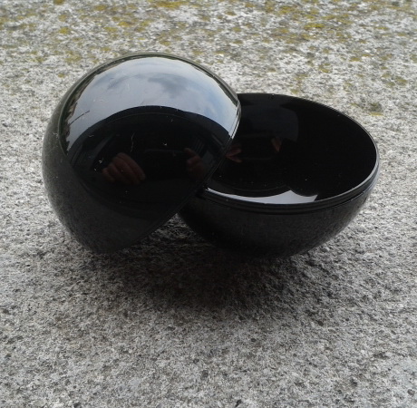 Sfera Ø 50 mm. Polistirene NERA senza gancio