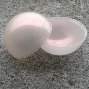 Sfera &Oslash; 50 mm. Polistirene ROSA senza gancio