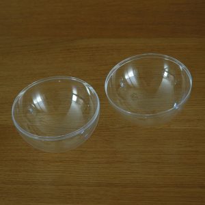 Sfera &Oslash; 100 mm. Polistirene trasparente senza gancio
