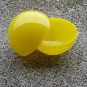 Sfera &Oslash; 50 mm. Polistirene GIALLO senza gancio
