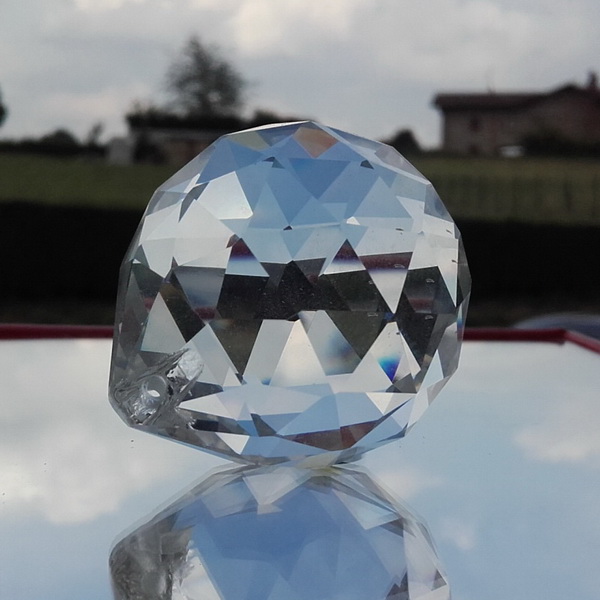 Sfera Ø 30 mm. CRISTALLO SFACCETTATA