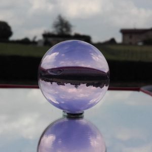 Sfera &Oslash; 40 mm. CRISTALLO TRASP. ROSA