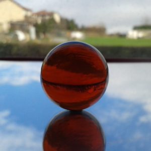 Sfera &Oslash; 60 mm. CRISTALLO TRASP. AMBRA