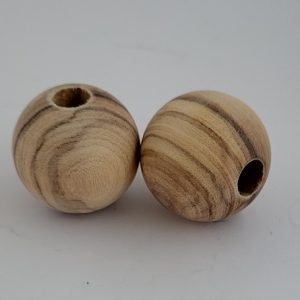 Sfera &Oslash; 28 mm. LEGNO DI ULIVO  NAZIONALE (foro 8 x 20) per mallets