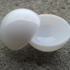 Sfera &Oslash; 80 mm. Polistirene BIANCA senza gancio