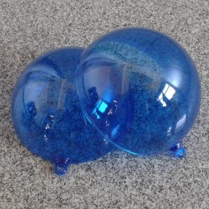 Sfera &Oslash; 120 mm. Polistirene Blu Zaffiro Trasparente