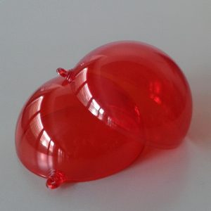 Sfera &Oslash; 120 mm. Polistirene Rossa Trasparente