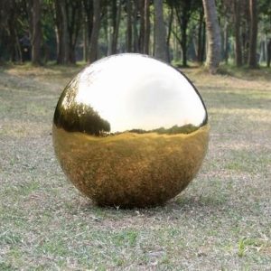 Sfera cava &Oslash; 80 mm. AISI 304 spess. 0,8 FINITURA ORO