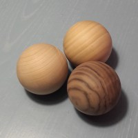 Sfera &Oslash; 75 mm. LEGNO DI CILIEGIO