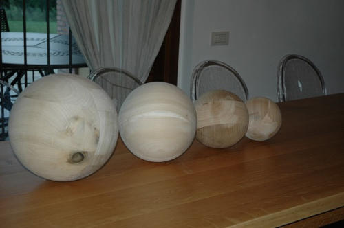 Sfere in legno
